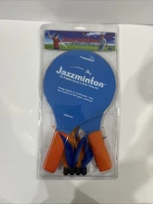 Funsparks Paddle Ball Jazzminton Game - All-Season Indoor/Outdoor Racquet... 