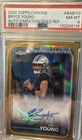 2024 Topps Chrome - Autographs Bryce Young #BA-BYO Gold Wave Refractor /50 (AU)