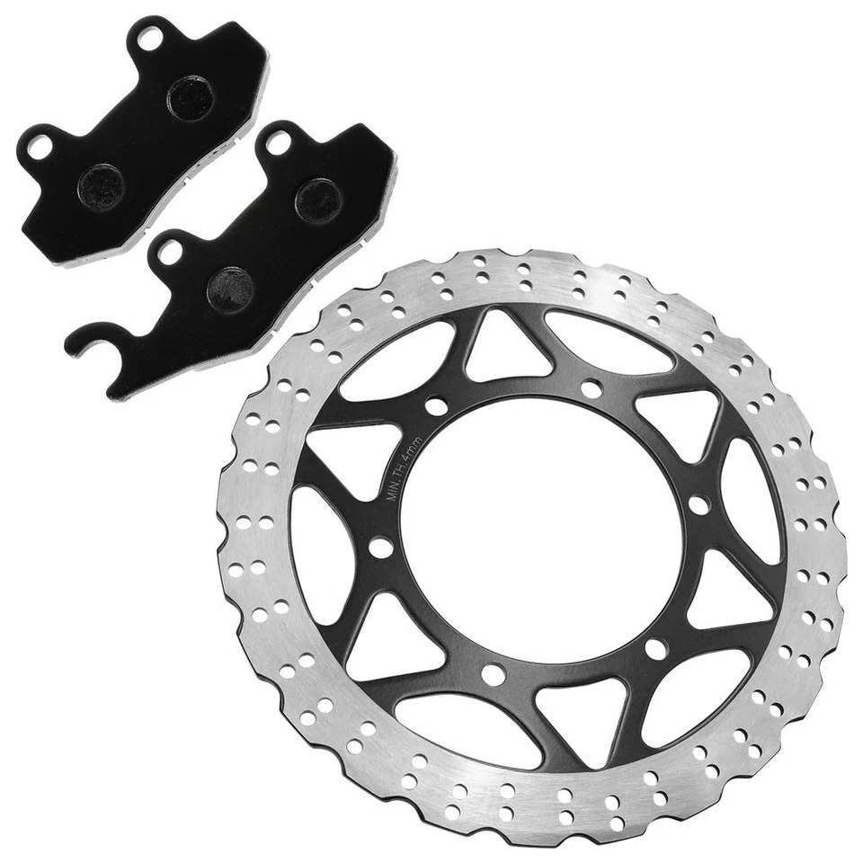 Front Brake Disc Rotor W/ Pad For Kawasaki Ninja 250R EX250J 2008 2009 2010-2012 Foto 4 de 4