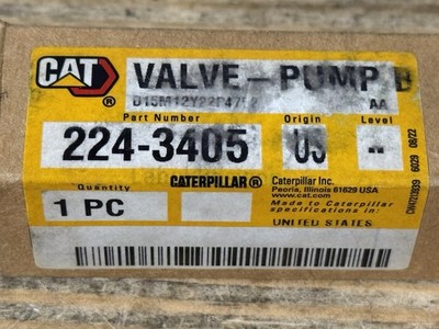 Caterpillar 224-3405 Oil Pump Bypass Valve
