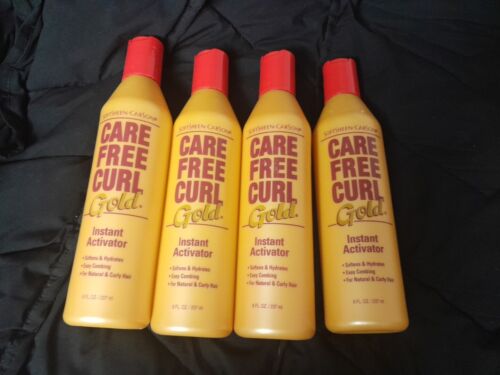 (4) Soft Sheen Carson Instant Care Free Curl Gold Instant Activator 8oz HTF New