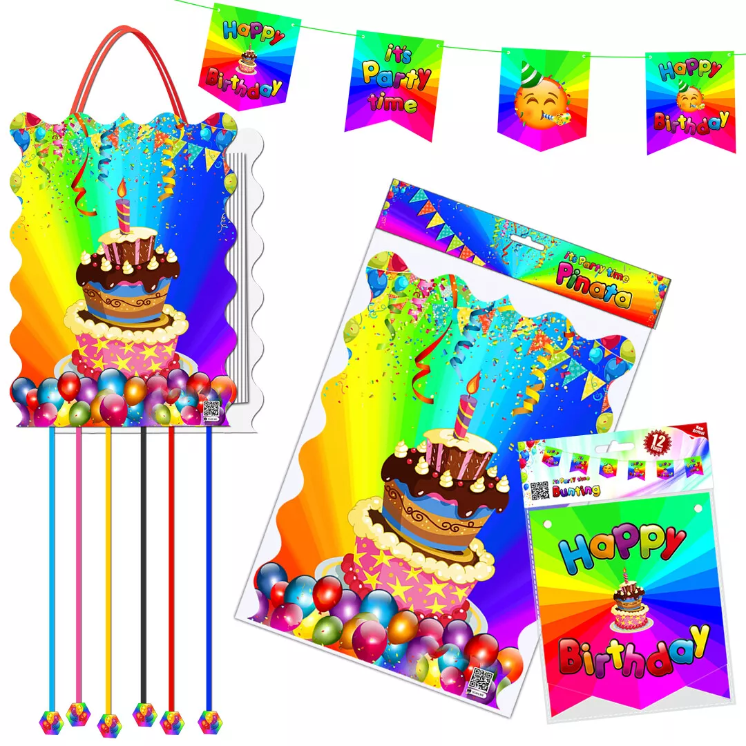 Happy Birthday Blox Game Pull String Pinata