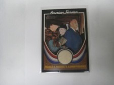 2009 Topps American Heroism Franklin D. Roosevelt Eleanor Roosevelt Pillow Liner
