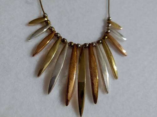 Joe Fresh (Fashion Necklace) gold, silver, coppe color -16 in W/3in ext - Picture 4 of 11