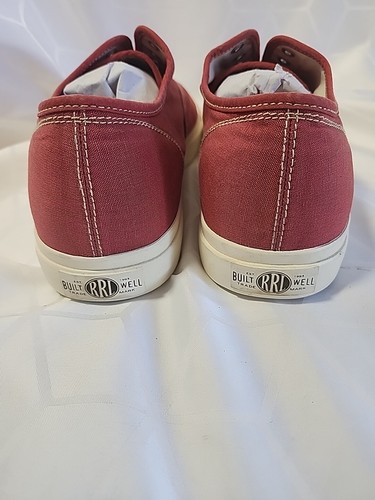 RRL Ralph Lauren Faded Red Canvas Sneakers Shoes Size Men's 11.5 Double RL - Picture 3 of 10