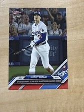 2024 MLB Topps NOW 328 SHOHEI OHTANI 455’ HR LOS ANGELES DODGERS RED 4/10