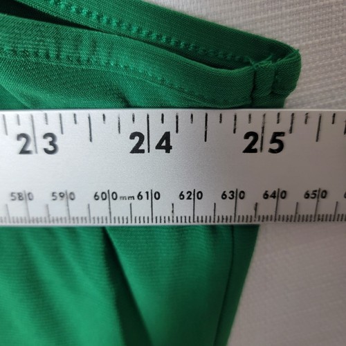 Joie De Vivre Womens Top 2X Sleeveless Pleated Gold Accent Chain Kelly Green NWT - Picture 9 of 9