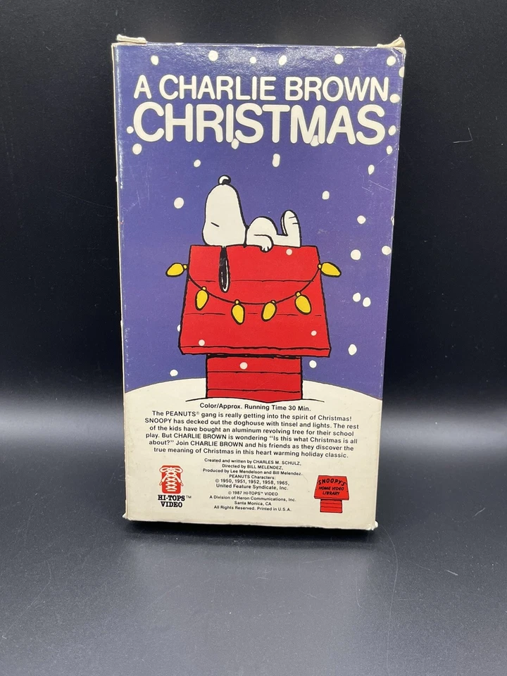 A Charlie Brown Christmas VHS (Vol 2) HI-Tops Video 1987 Foto 3 de 4