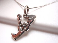  Celtic Style Letter "Y" Pendant 925 Sterling Silver Corona Sun Jewelry Initial