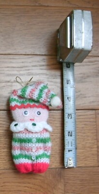 Handmade Knitted ELF Christmas Ornaments