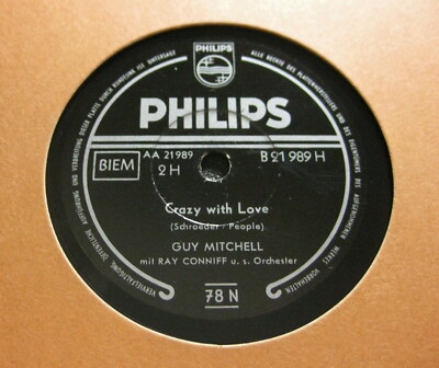GUY MITCHELL Crazy With Love / Singing The Blues PHILIPS B 21989 (229)