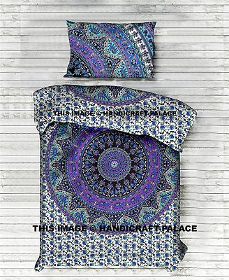 Elephant Bohemian Twin Quilt Star Mandala Printed Duvet Cover With 1 PC Pillow