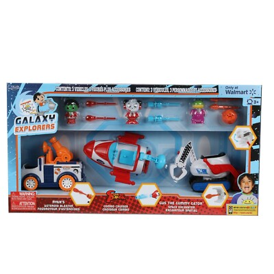 New Ryan's World Galaxy Explorers Asteroid Blaster Exclusive Playset