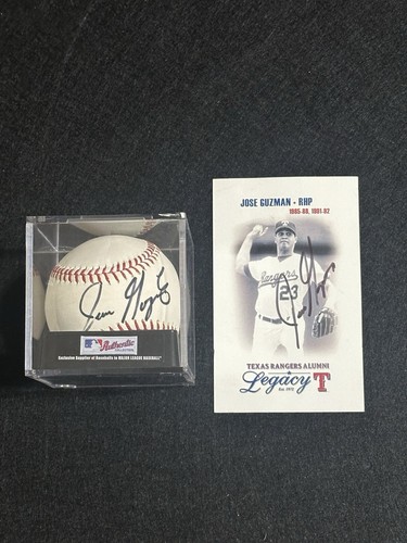 Jose Guzman handsignierter Baseball & Bild  - Bild 1 von 9