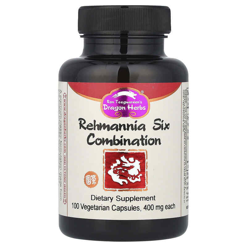 Dragon Herbs, Rehmannia Six Combination, 1,200 mg, 100 Vegetarian Capsules
