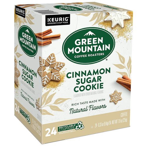Lot NIB 96 Kcup Green Mountain Coffee Cinnamon Sugar Cookie Brew Roast FreeShip - Picture 4 of 4