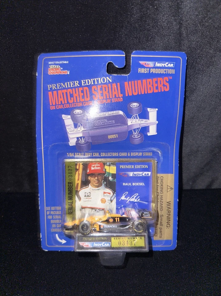 Racing Champions Premier Edition números de serie coincidentes Raul Boesel Foto 3 de 3