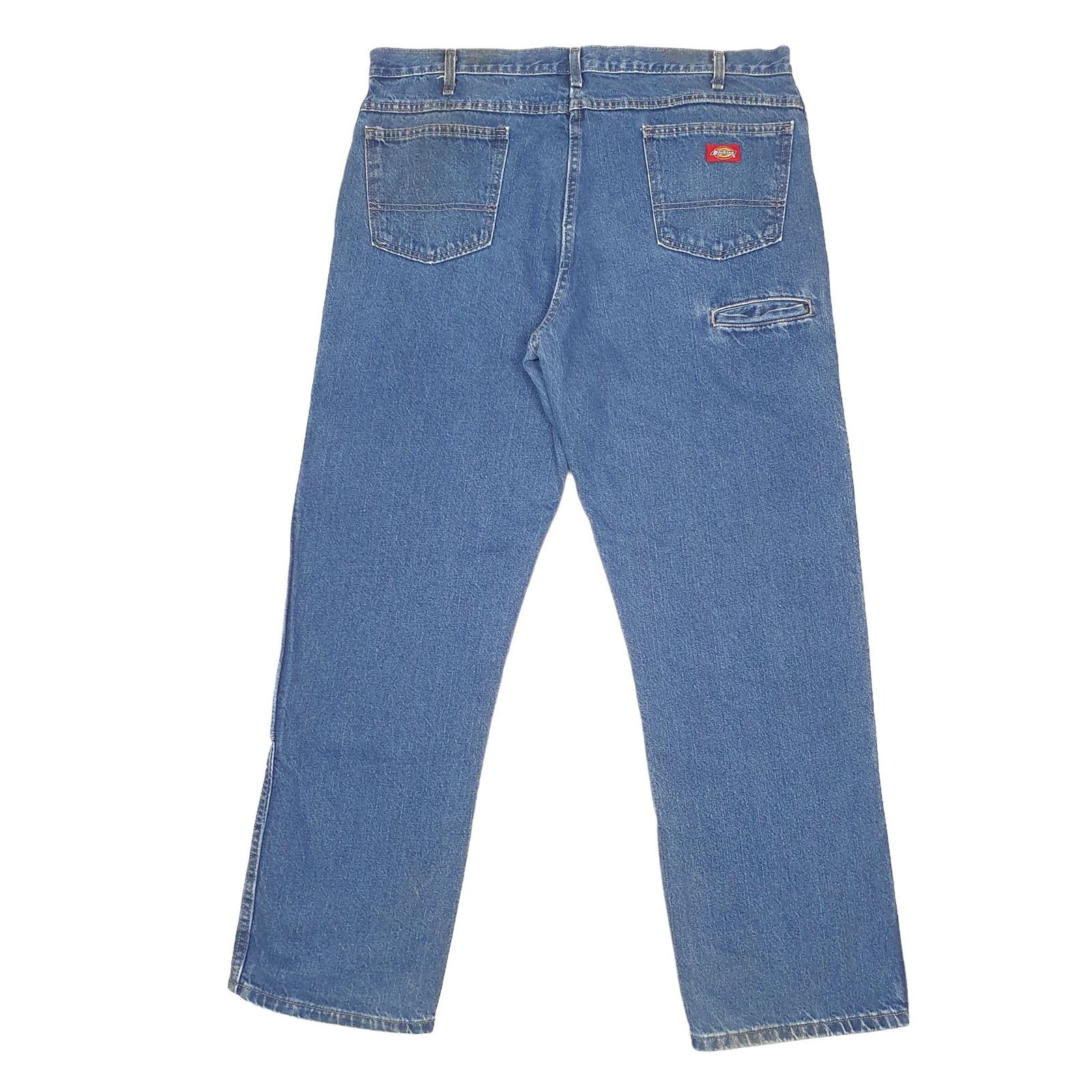 DICKIES Carpenter Workwear Trousers Cotton Blue Mens W38 L32 image 3