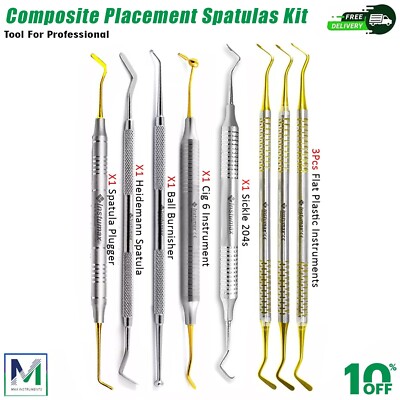 Composite Placement Dental Tooth Filling Instruments Spatulas Plugger ...