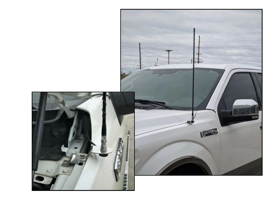 PROCOMM PC22-4006NKT NMO ANTENNA HOOD MOUNT&CABLE 2015 &UP FORD F150 - Image 2 of 2