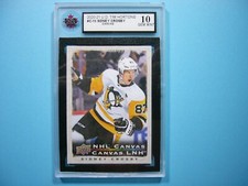 2020/21 UPPER DECK TIM HORTONS CANVAS HOCKEY CARD #C-15 SIDNEY CROSBY KSA 10 GEM