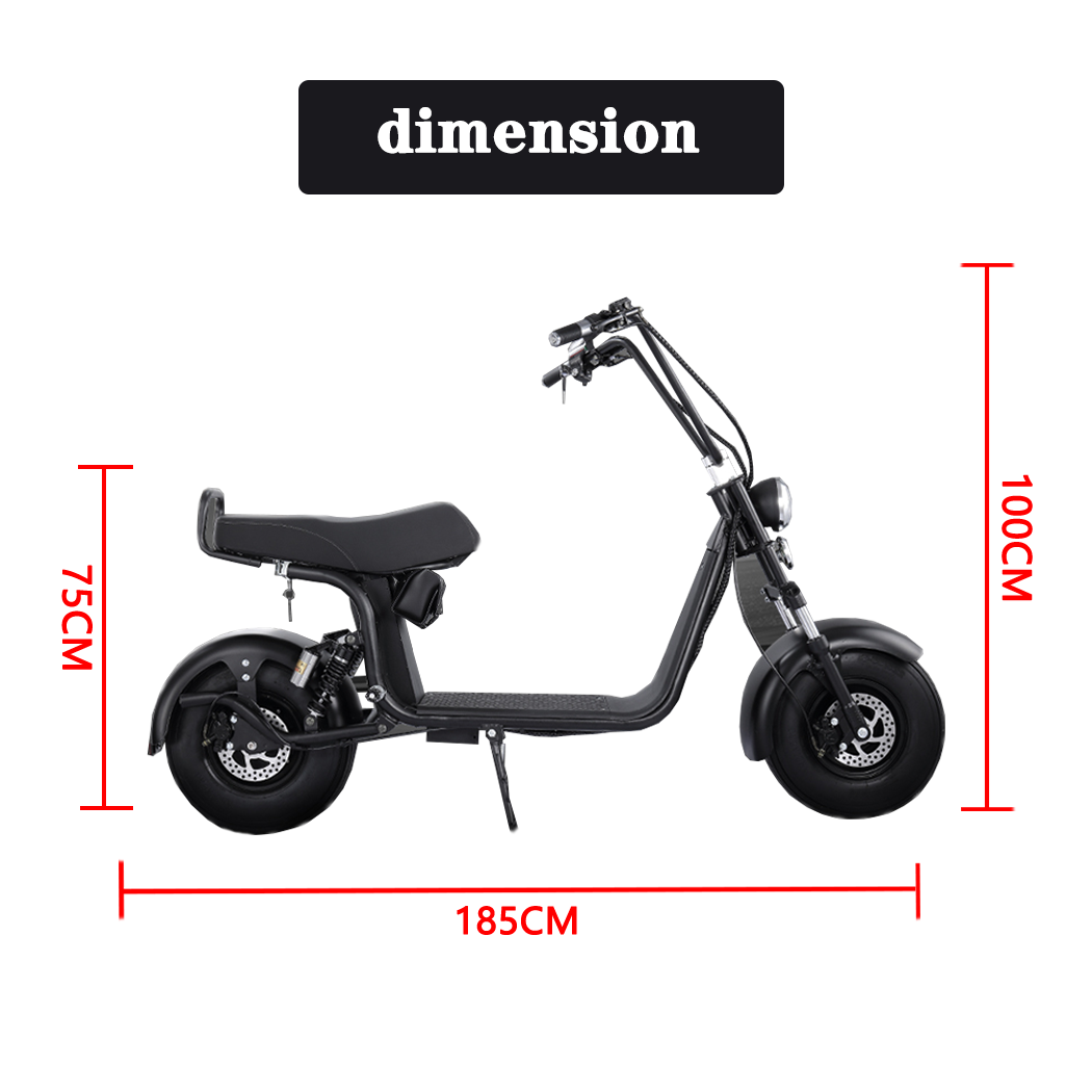 2000W Electric Scooter Adult Mobility Motor Scooter With Seat Off Road
