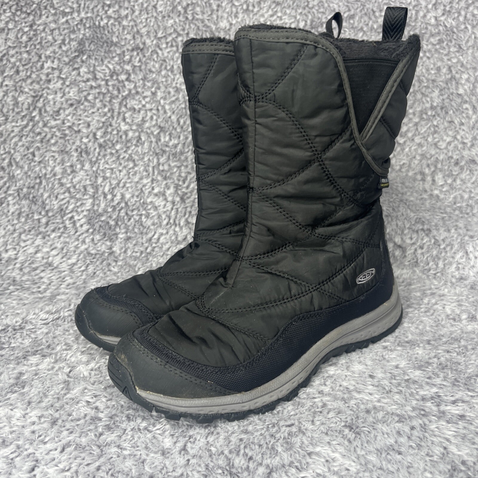 Stivali da donna impermeabili Keen Terradora taglia 6 neri e grigi invernali