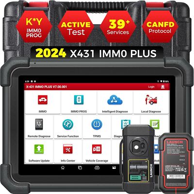 Launch X431 IMMO Plus OBD2 Diagnosegerät KFZ Scanner ALL SYSTEM K-ey Programming