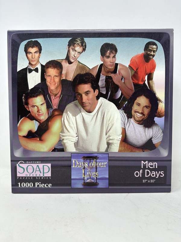 Vintage NEW Soap Opera MEN of DAYS OF OUR LIVES 1000 PC PUZZLE 1997 Sealed