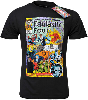 Offizielles Fantastic Four T-Shirt Nummer 349 Marvel Comic Buch Cover Neu S bis 2XL