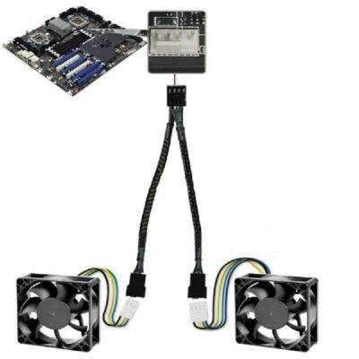 PWM Y Kabel 4 PIN Adapter Lüfter Verteiler Splitter CPU für PC G Lüft Z8E2