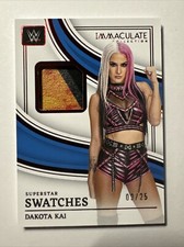 2023 WWE Immaculate Dakota Kai Red Superstar Swatches Patch Relic 3/25