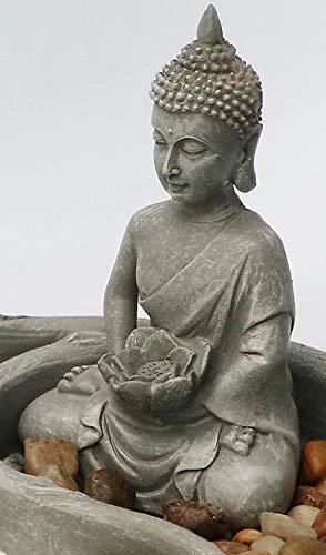 Nature's Mark Mini Zen Garden Kit for Desk with Lotus, Buddha Figures, Rake and - Image 4 of 4