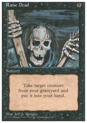 Magic the Gathering MTG Raise Dead (156) Fourth Edition   LP