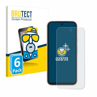 6x BROTECT Schutzfolie Entspiegelt für Google Pixel 8a Matt Antireflektierend
