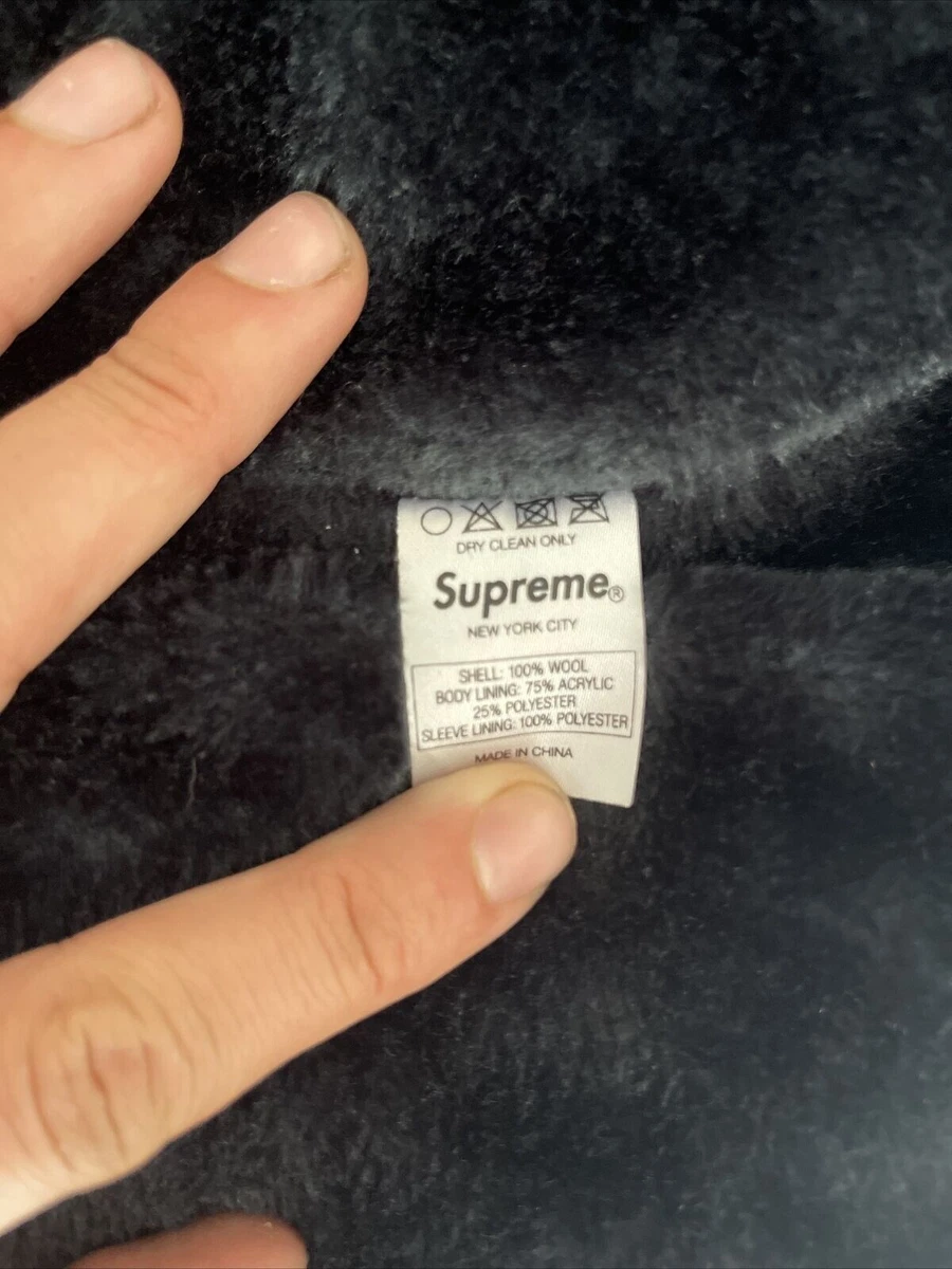 Supreme Harris Tweed Hooded Coaches Jacket Blue F/W 12 Size Large