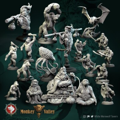 Monkey Valley by White Werewolf Tavern | D&D | DnD | Print on Demand