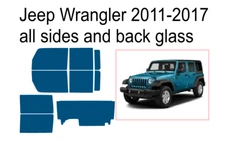 Premium Carbon Window Tint fits Jeep Wrangler 2011-2017 precut tint