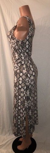 **Exclusive Tropical Gray Snakeskin Style Midi~Size 14** - Picture 5 of 11