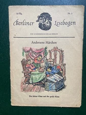 Berlin reading sheet, Berlin, Andersen's fairy tales (N)260923