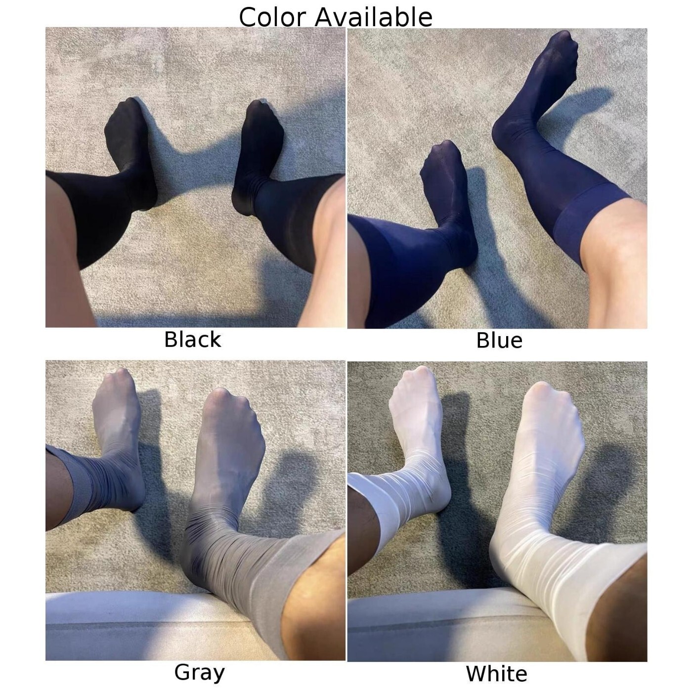 Daily Business Socks for Men Thin and Breathable Dress Socks with High