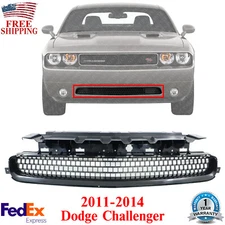 Front Bumper Lower Grille Textured Black Plastic For 2011-2014 Dodge Challenger