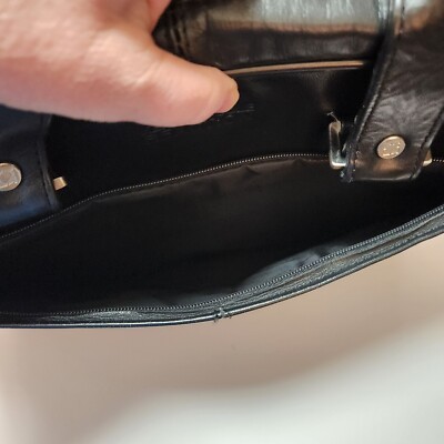 Kenneth Cole Reaction Laptop Briefcase Bag Leather Shoulder Strap