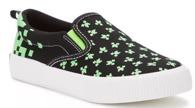 Minecraft Shoes Size 6 Mens 6 Youth 7.5 Women s Slip On  Non Marking Gaming