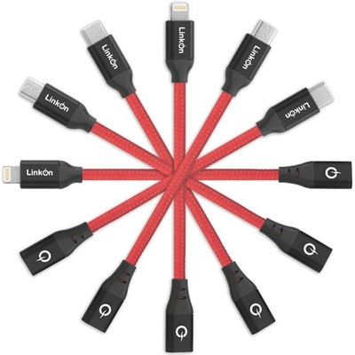 6 in 1 Universal USB Adapter Set with Micro USB & Type-C Cables