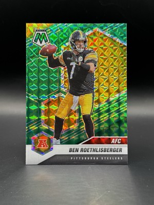 2021 Panini Mosaic Ben Roethlisberger #230 Prizm Green Pittsburgh Steelers 20E