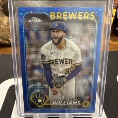 2024 Topps Chrome #103 Devin Williams Blue Sonar Refractors #/125