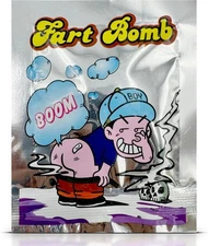 Sneaky Booze Fart Bomb Bags Poop Spray Bag Prank Joke Silver 