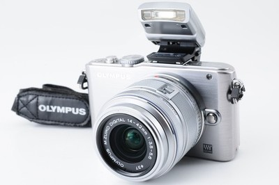 [NEUWERTIG] Olympus PEN Lite E-PL3 Silber Digitalkamera mit 14-42mm...