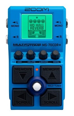 Zoom MS-70CDR+ MultiStomp Guitar Effects Pedal with Over 140 Effects Featuring